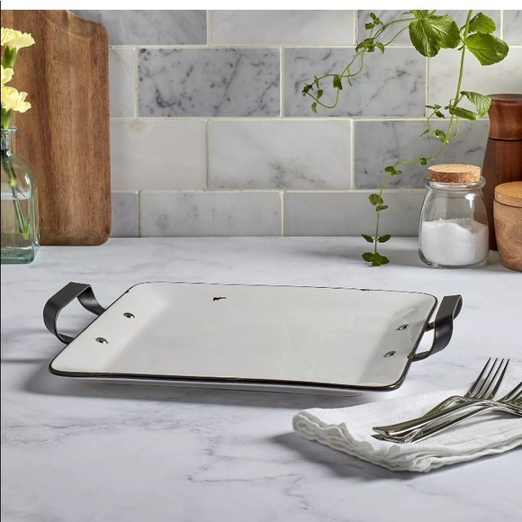 Table Tops Unlimited Denmark Porcelain 11” Platter - Picture 3 of 4